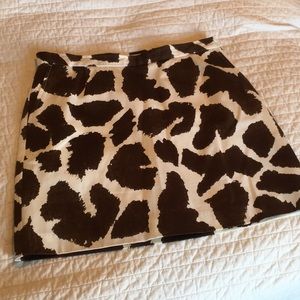 Cow print skirt